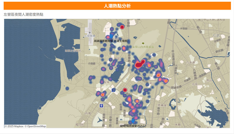 人潮熱點分析（夜間）