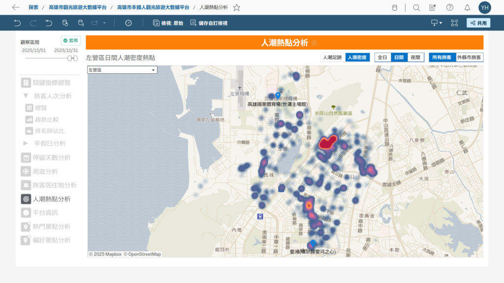人潮熱點分析（日間）